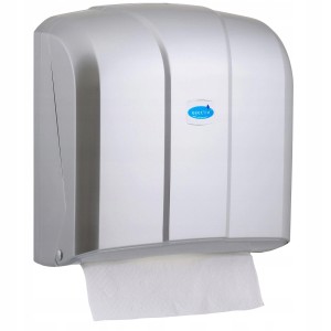 Dozownik Podajnik do Ręcznika do Rąk w Składce SLIM ZZ Metaliczny