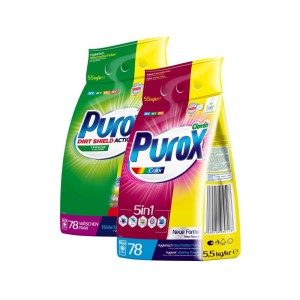 CLOVIN PUROX Proszek do Prania Białych / Kolorowych Tkanin 5,5 KG