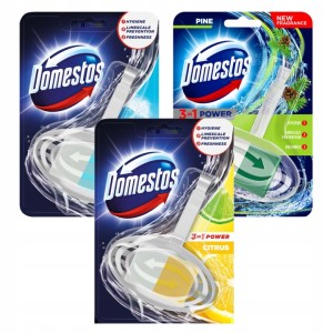 DOMESTOS 3w1 Kostka do WC - Zapach Losowy Mix Zapachów 35g